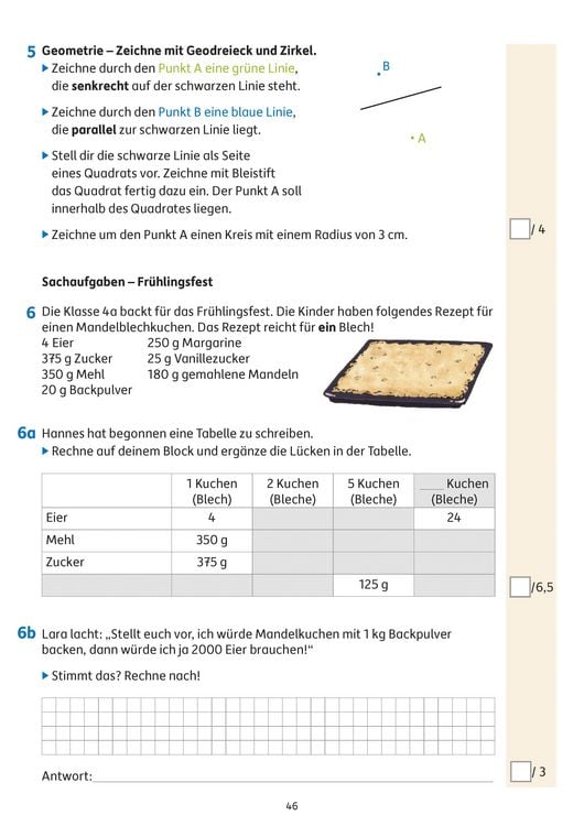 Produktbild: &Uuml;bungsheft mit Tests in Mathe 4. Klasse