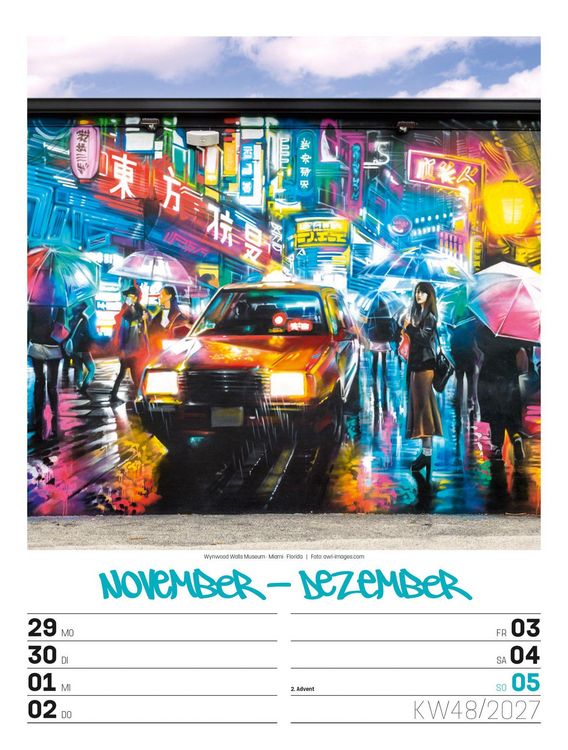 Produktbild: Street Art Wochenplaner Kalender 2027