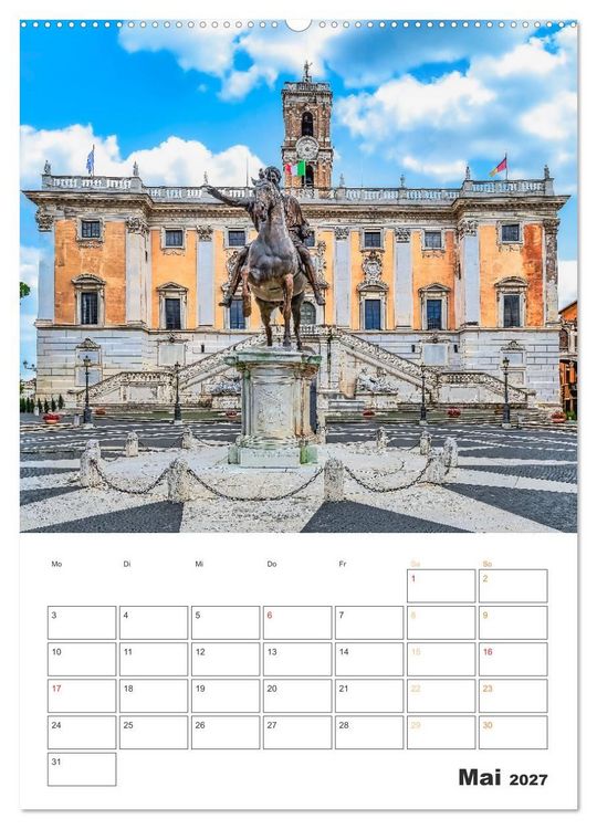 Produktbild: Rom - Kunst, Kultur und Geschichte (hochwertiger Premium Wandkalender 2027 DIN A2 hoch), Kunstdruck in Hochglanz