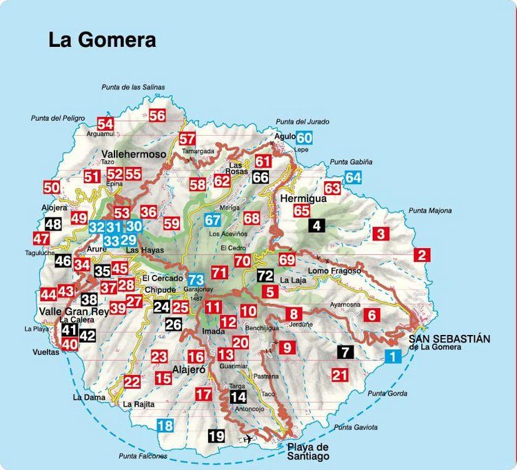 Produktbild: ROTHER Wanderf&uuml;hrer La Gomera. 73 Touren auf der wildesten Insel der Kanaren - die sch&ouml;nsten K&uuml;sten- und Bergwanderungen