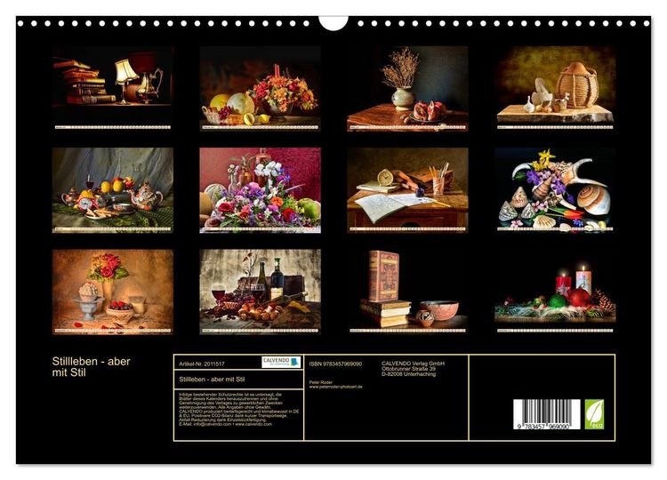 Produktbild: Stillleben - aber mit Stil (Wandkalender 2026 DIN A3 quer), CALVENDO Monatskalender