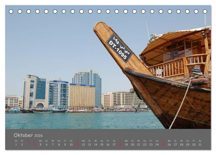 Produktbild: Dubai. Glanz unter der Sonne Arabiens (Tischkalender 2026 DIN A5 quer), CALVENDO Monatskalender