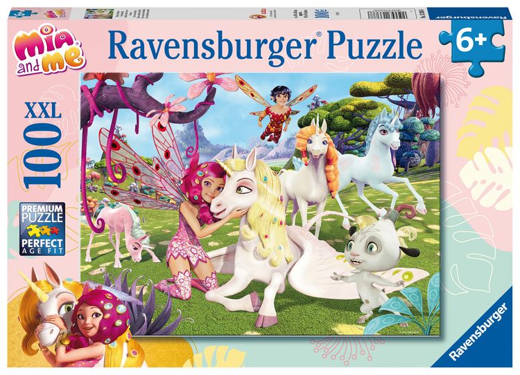 Produktbild: Kinderpuzzle 100 XXL Teile - Mia and me - Wahre Einhorn-Freundschaft