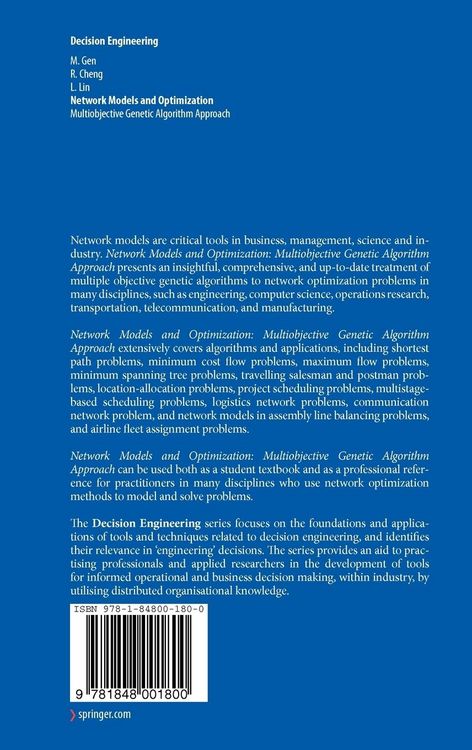 Produktbild: Network Models and Optimization