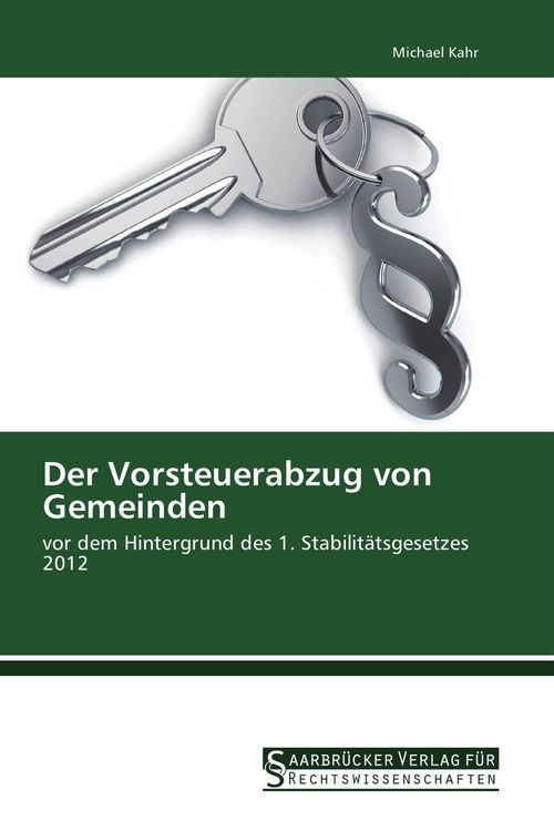 Produktbild: Der Vorsteuerabzug von Gemeinden