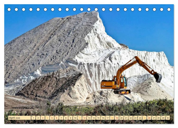Produktbild: Bagger - kraftvolle Arbeitsmaschinen (Tischkalender 2026 DIN A5 quer), CALVENDO Monatskalender