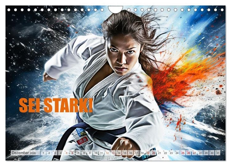 Produktbild: Judo und Motivation (Wandkalender 2026 DIN A4 quer), CALVENDO Monatskalender