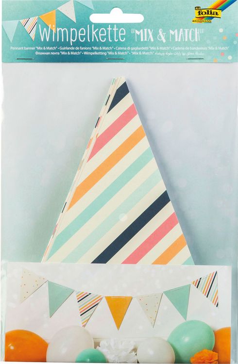 Produktbild: FOLIA&reg; Wimpelkette, Mix & Match