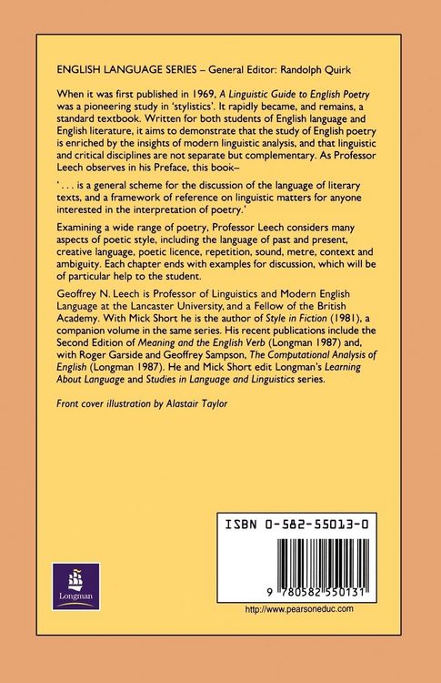 Produktbild: A Linguistic Guide to English Poetry