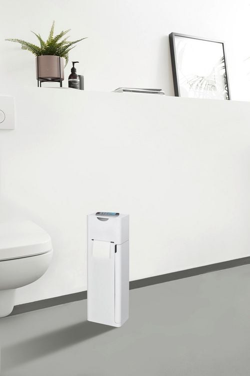 Produktbild: Stand WC-Garnitur Mod. Imon 6 in 1 Wei&szlig; matt, mit Ablage