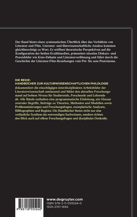 Produktbild: Handbuch Literatur & Film