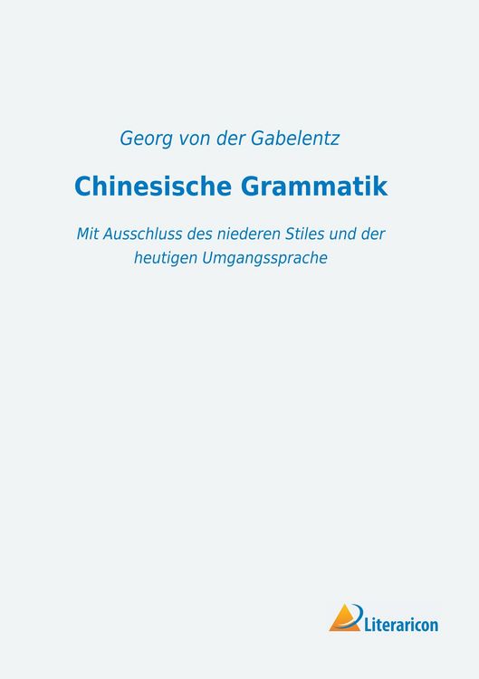 Produktbild: Chinesische Grammatik