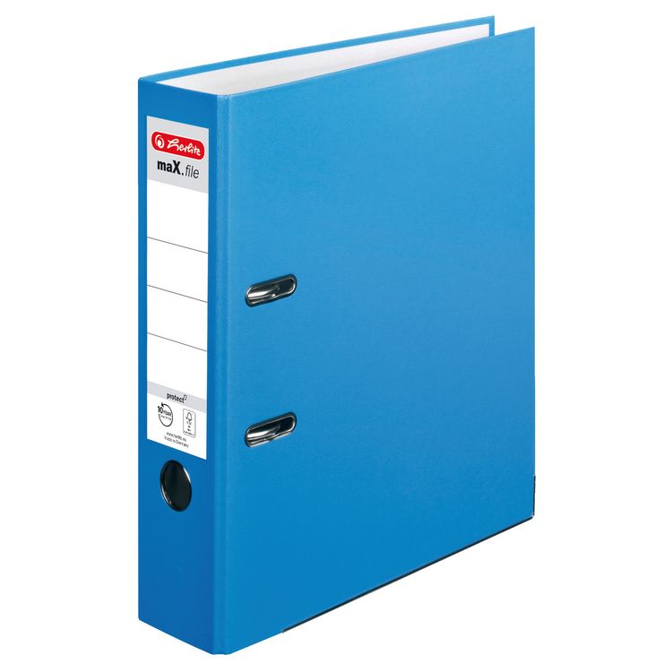 Produktbild: Herlitz Ordner maX.file protect A4 8cm acqua