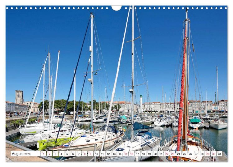 Produktbild: Ein Sommer in La Rochelle vom Frankfurter Taxifahrer Petrus Bodenstaff (Wandkalender 2026 DIN A3 quer), CALVENDO Monatskalender