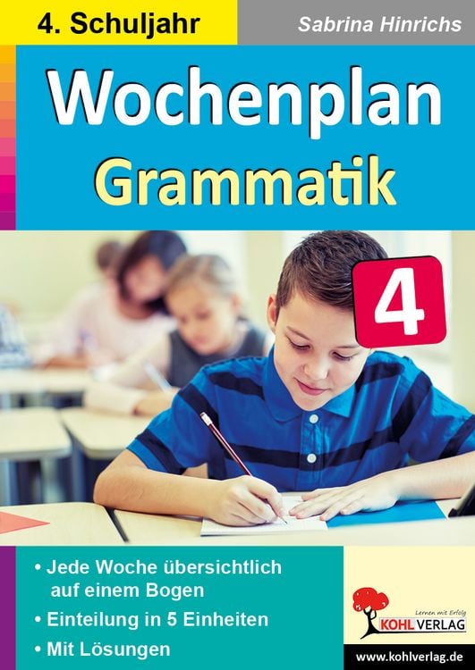 Produktbild: Wochenplan Grammatik / Klasse 4