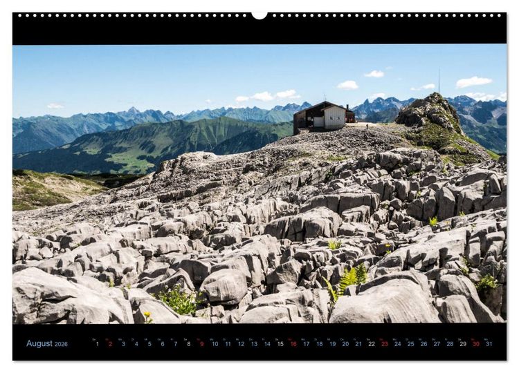 Produktbild: Region Oberstdorf - Kleinwalsertal und Nebelhorn (hochwertiger Premium Wandkalender 2026 DIN A2 quer), Kunstdruck in Hochglanz