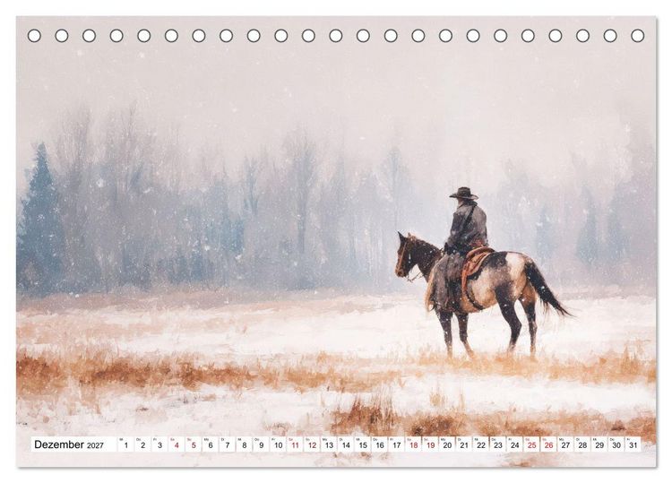 Produktbild: Western Horizonte (Tischkalender 2027 DIN A5 quer), CALVENDO Monatskalender