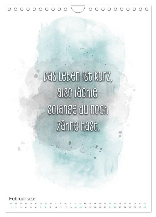Produktbild: Das Alter ist nur eine Zahl (Wandkalender 2026 DIN A4 hoch), CALVENDO Monatskalender