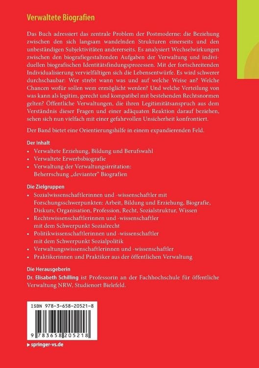 Produktbild: Verwaltete Biografien