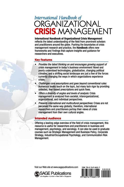 Produktbild: International Handbook of Organizational Crisis Management