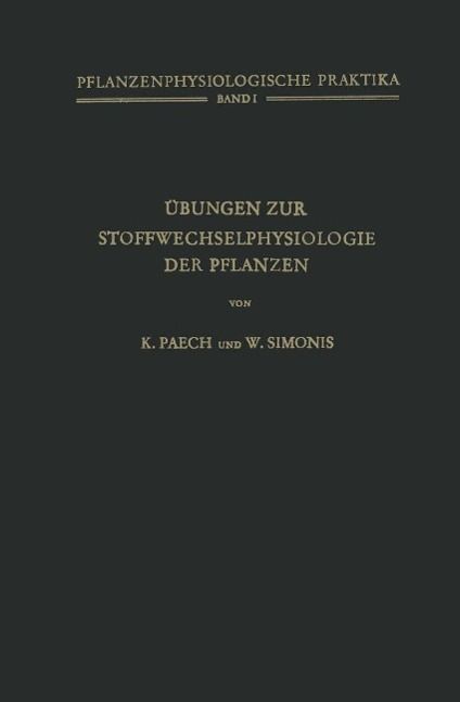 Produktbild: &Uuml;bungen zur Stoffwechselphysiologie der Pflanzen