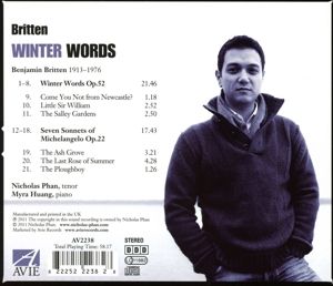 Produktbild: Britten: Winter Words