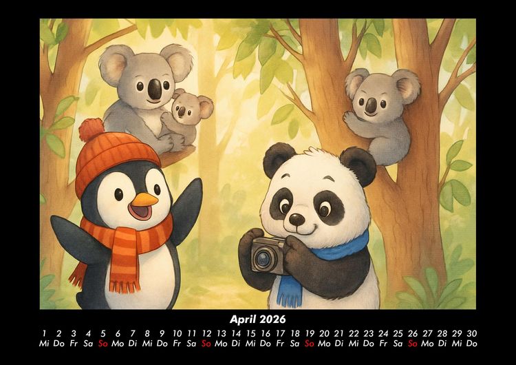 Produktbild: Pico & Pippin in Australien 2026 Fotokalender DIN A3