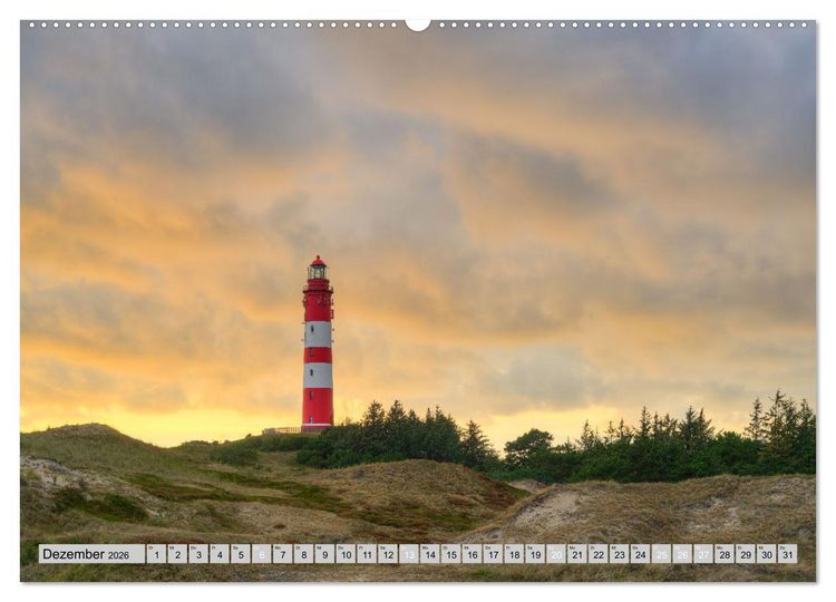 Produktbild: Wundersch&ouml;nes Amrum (Wandkalender 2026 DIN A2 quer), CALVENDO Monatskalender