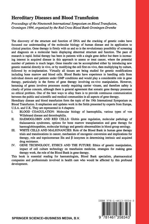 Produktbild: Hereditary Diseases and Blood Transfusion
