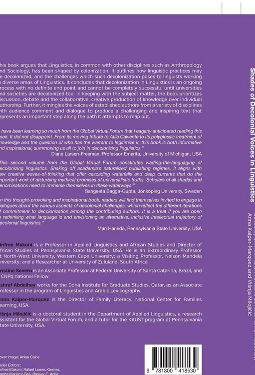 Produktbild: Shades of Decolonial Voices in Linguistics