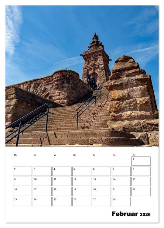 Produktbild: Kyffh&auml;user Denkmal - Terminplaner (hochwertiger Premium Wandkalender 2026 DIN A2 hoch), Kunstdruck in Hochglanz