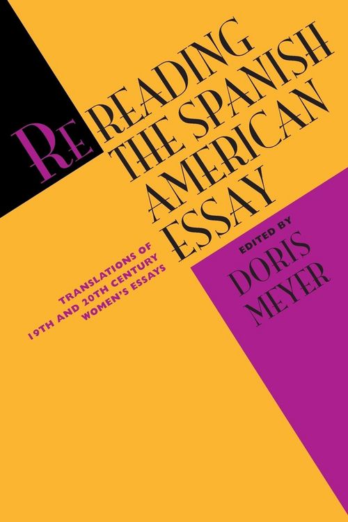 Produktbild: Rereading the Spanish American Essay