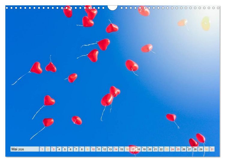Produktbild: Mein sch&ouml;ner bunter Luftballon (Wandkalender 2026 DIN A3 quer), CALVENDO Monatskalender