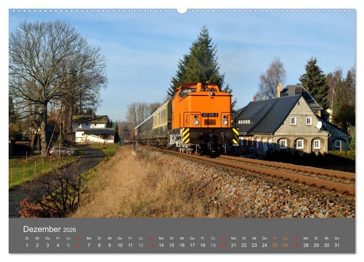 Produktbild: Eisenbahn Kalender 2026 - Oberlausitz und Nachbarl&auml;nder (hochwertiger Premium Wandkalender 2026 DIN A2 quer), Kunstdruck in Hochglanz