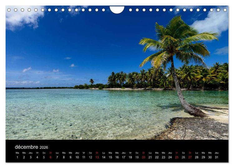 Produktbild: Polyn&eacute;sie fran&ccedil;aise - Magie des &icirc;les (Calendrier mural 2026 DIN A4 vertical), CALVENDO calendrier mensuel