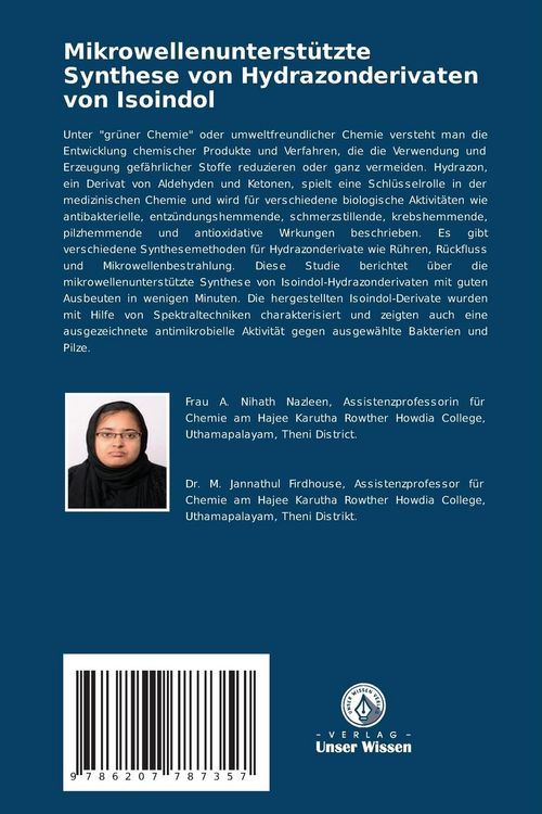 Produktbild: Mikrowellenunterst&uuml;tzte Synthese von Hydrazonderivaten von Isoindol