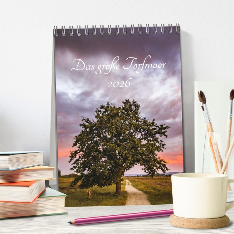 Produktbild: Das gro&szlig;e Torfmoor (Tischkalender 2026 DIN A5 hoch), CALVENDO Monatskalender