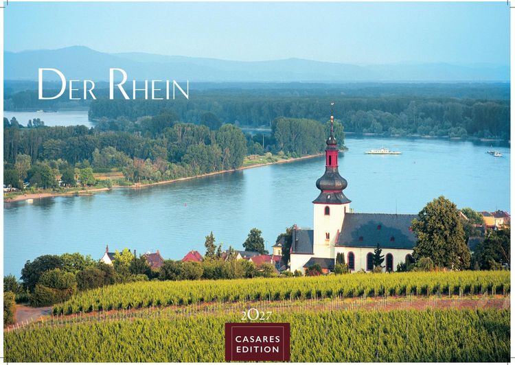Produktbild: Der Rhein Kalender 2027 &ndash; Wandkalender | Fotokalender Deutschland 50x35cm | mit 12 eindrucksvollen Aufnahmen von Flusslandschaften, Burgen und Weinregionen