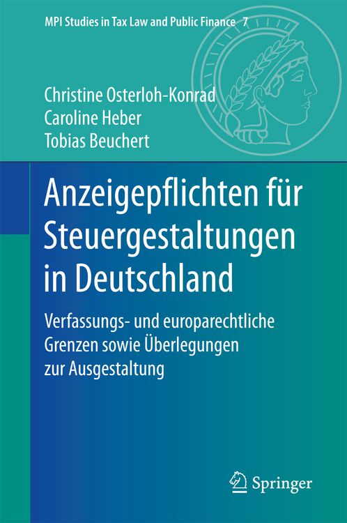 Produktbild: Anzeigepflichten f&uuml;r Steuergestaltungen in Deutschland