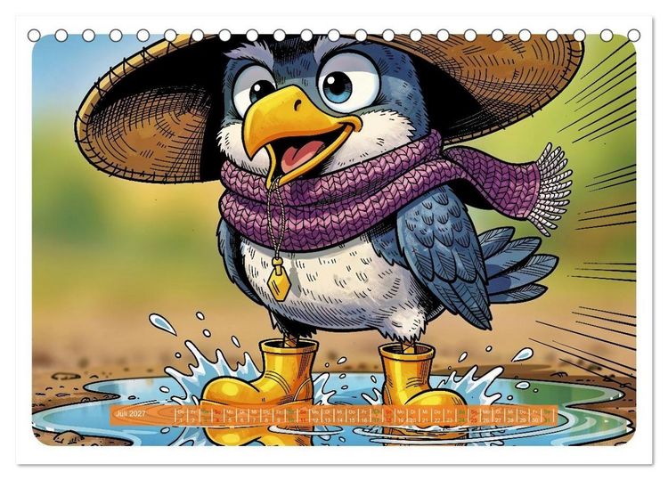 Produktbild: Lustige Sturmv&ouml;gel - Comic (Tischkalender 2027 DIN A5 quer), CALVENDO Monatskalender