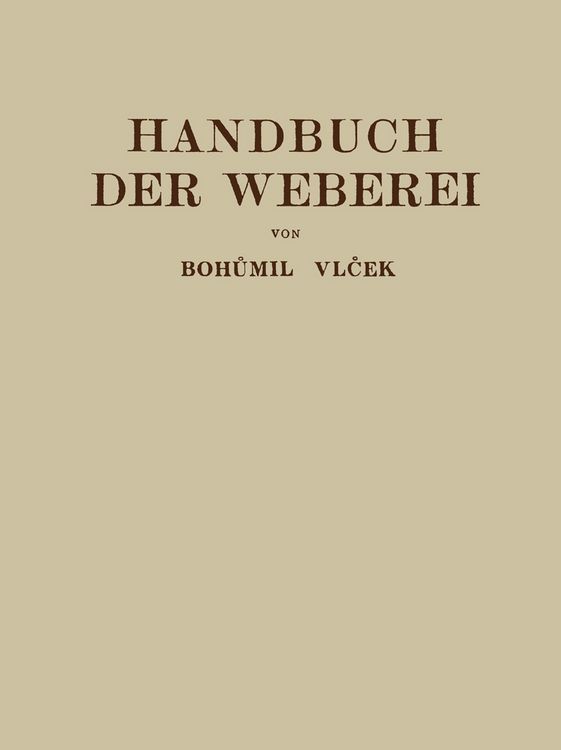 Produktbild: Handbuch der Weberei