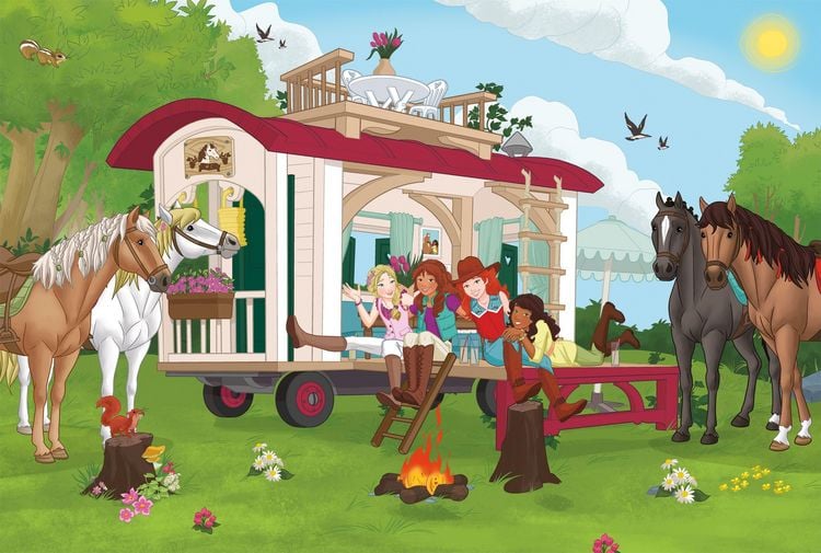 Produktbild: Horse Club, Hannoveraner Fohlen, Falbe (AT), 100 Teile, mit Add-on (eine Original Figur)