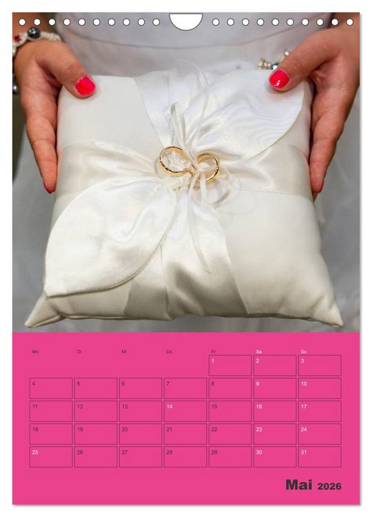 Produktbild: Hochzeitsfeeling (Wandkalender 2026 DIN A4 hoch), CALVENDO Monatskalender