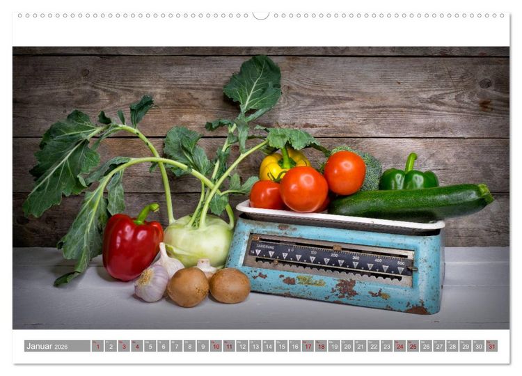 Produktbild: Lebenselixier Obst und Gem&uuml;se (Wandkalender 2026 DIN A2 quer), CALVENDO Monatskalender