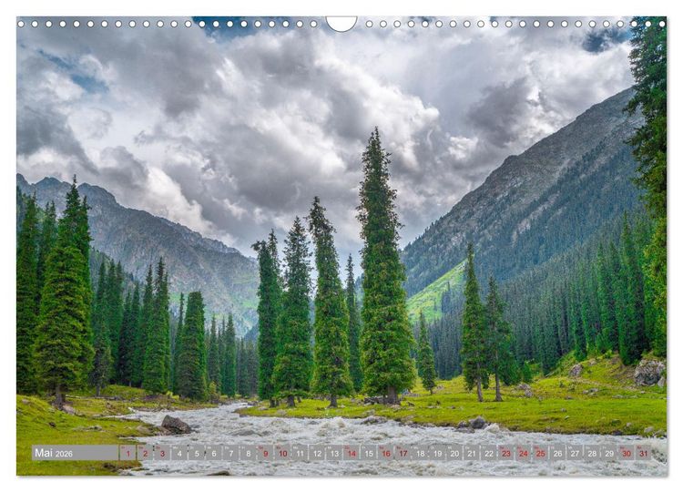 Produktbild: Kirgistan Bergparadies in Zentralasien (Wandkalender 2026 DIN A3 quer), CALVENDO Monatskalender