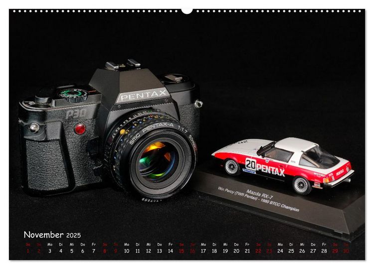 Produktbild: Legend&auml;re Kameras der Marke Pentax (hochwertiger Premium Wandkalender 2025 DIN A2 quer), Kunstdruck in Hochglanz
