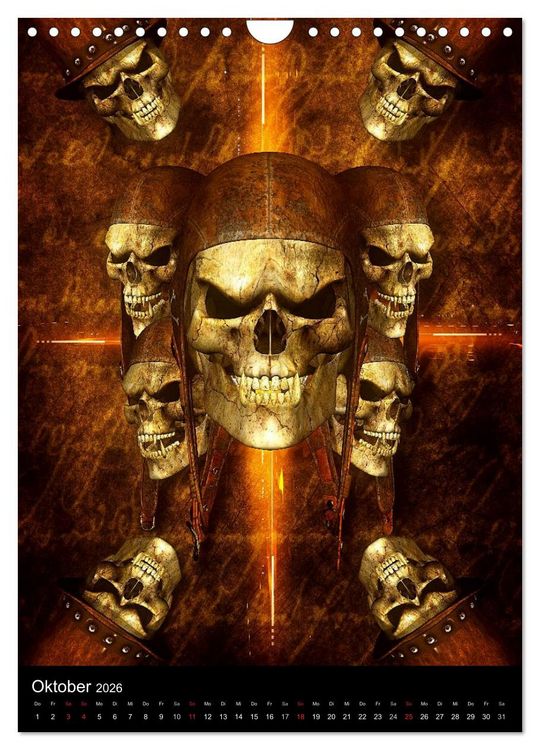 Produktbild: S.O.D. - Skulls Of Death Vol. I - Totenkopf Artworks (Wandkalender 2026 DIN A4 hoch), CALVENDO Monatskalender