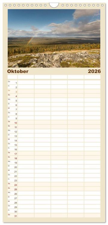 Produktbild: Familienplaner 2026 - Heimat der Samen mit 5 Spalten (Wandkalender, 21 x 45 cm) CALVENDO
