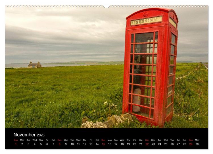 Produktbild: The Mainland Orkney - Scotland's Islands (High Quality Premium Wall Calendar 2026 DIN A2 landscape),CALVENDO 12 Month Wall Calendar
