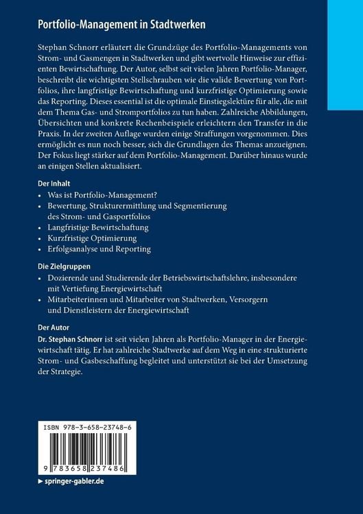 Produktbild: Portfolio-Management in Stadtwerken